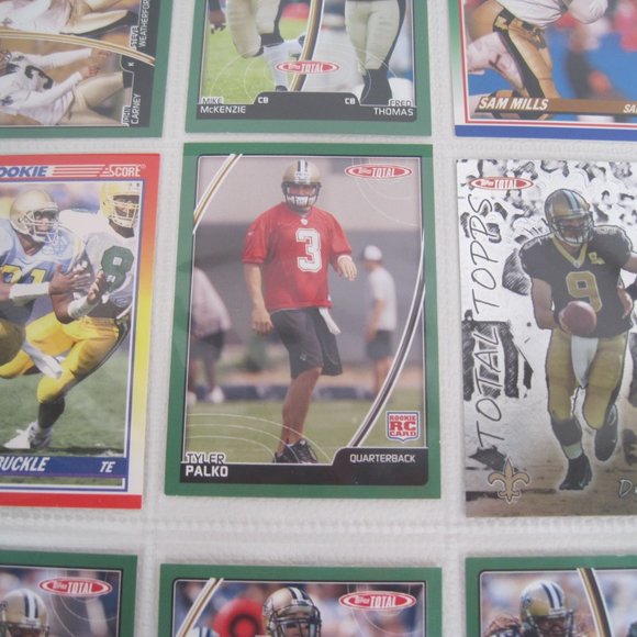 Lot of 10 New Orleans Saints NFL Player Cards - Picture 5 of 12